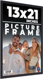 13x21 Frame Black Real Wood Picture Frame Width 0.75 inches | Interior Frame Dep Model