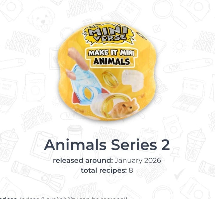 UNOPENED MGA Miniverse Animals Series 2 - You Pick! Combined shipping volume dis Model
