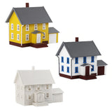 Evemodel N Scale Model Dwelling House Kit Two-story with Garage for Buildings Model