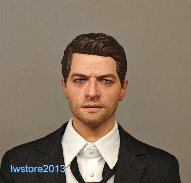 1/6 1/12 1/18 1/24 Misha Collins Head Sculpt For 12" 6" 3.75" Male Figure Body Model