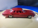 Vtg Revelle  1961 Dodge Dart 400 4 dht Model Kit 1/25th  molded in red Model