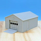 HO-Scale - Single Car Garage - 1:87 Scale Building Model