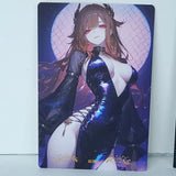 Walnut Moonlight Premium Waifu Card Anime Girl Wall Art Oversized Board A5 Model