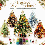 DIY Beaded Christmas Tree Kit for Adults,Handmade Tabletop Christmas Decor Gifts Model