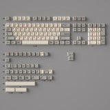 Gray White Russian Keycap 144 Keycaps Cherry PBT Dye-sub for Cherry MX Keyboard Model