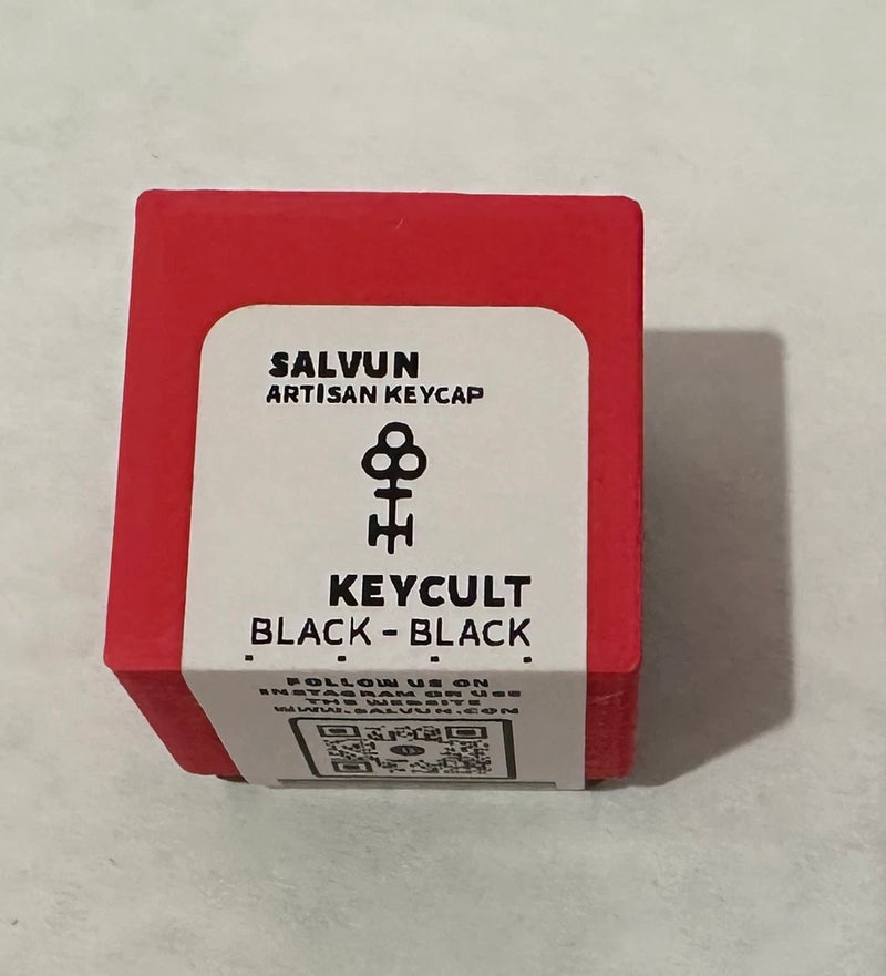 Salvun x Keycult Brass Keycap - Black and Black Enamel Model