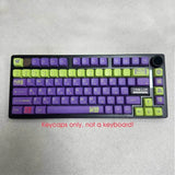 EVA-01 EVA01 PBT Keycaps MDA Ball Shape 125key fit Cherry MX Mechanical Keyboard Model
