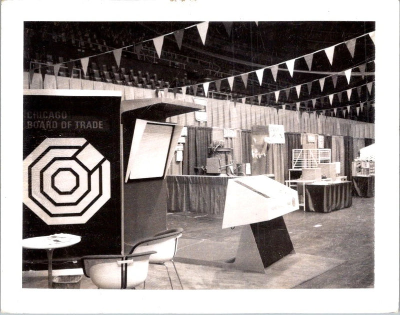 "Chicago Board of Trade Booth Photograph 1960s-70s: Modular Logo Pennants" Model