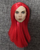 1/6 Red Hair Vera Girl Head Carving Model Fit 12'' Action Figure Model