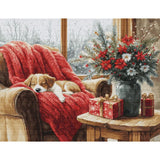 Luca-S counted Tappiserie kit "Christmas Moment", 23,5x18cm, DIY Model