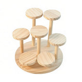 Versatile Wooden Figure Display Stand Shelf for Collectors Riser Organizer for Model