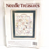 Needle Treasure Counted Cross Stitch Kit THE NATURE SAMPLER Alphabet 16??x20?? NEW Model