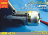 Metallic Details MDR4854 - 1/48 - Boeing B-17 Engines for Revell / Monogram kits Model