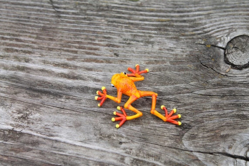 callidryas tree frog Blown Glass Frog Sculpture poison dart frog lampwork boro Model