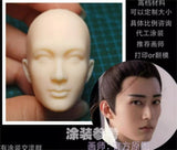 1/6  LIU XUE YI Unpaited star 3D  Head Sculpture Singer  Model F 12