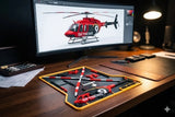 Bell 407 SkyNews 3D Printed Helicopter Model Kit Build Display Aircraft Model