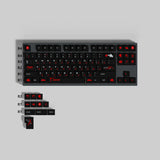 Cherry Profile All-subs 1.7mm Thicken PBT Red Black Russian Keycap Set Model