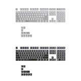 132Keys Backlit Crystal Keycap MDA Profile Keycap for Mechanical Keyboards Model