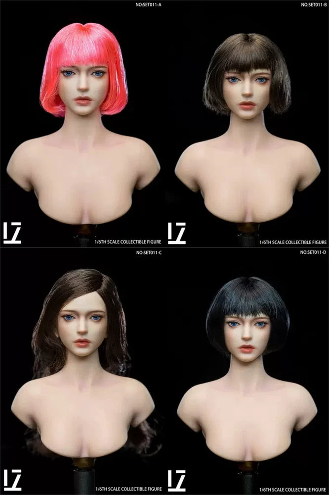 LZ TOYS SET011 Sunny Girl Head Sculpt 1/6 Makeup Face Head Model Model