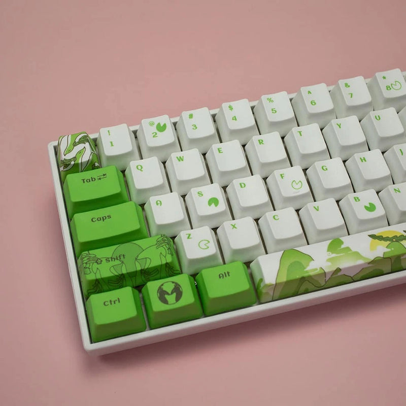 OEM Through The Meadow - Dye Sublimated PBT Keycaps (104 keycap set) Model