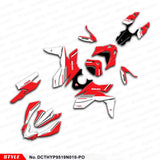 Sticker Kit Motorcycle Graphics for Hypermotard 950 2019 2020 2021 2022 2023 DIY Model