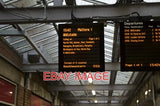 PHOTO  DEPARTURE BOARD  1542 TO WHITSTABLE! Model