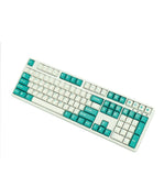 White Cyan Cherry Profile Dye-subs PBT Keycap Set -137 Keys Model