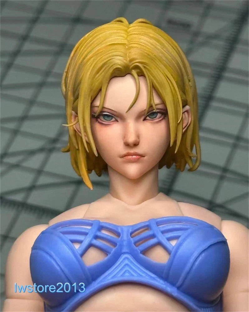 1/6 1/12 1/18 Girl Head Sculpt For 12" 6" 3.75" Female Romankey Fury Figure Body Model