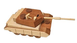 Wood Tank Display Figurine / Toy /Action Figure 13" Long Model