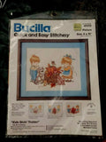BUCILLA QUICK AND EASY STITCHERY "KID'S GIVIN' THANKS" KIT #49212 NEW SEALED Model