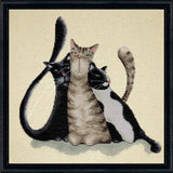 Design Works counted cross stitch kit "Kitty Trio", 30x30cm Model