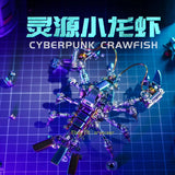 Mechanical Party Studio Cyberpunk Crawfish Metal Assemble Model In Stock Model
