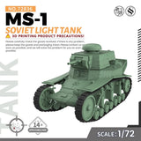 MRY-SFW SS72836 1/72 25mm Military Model Kit Soviet MS-1 Light Tank Model