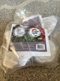 New Sealed Herrschners Craft Kit My Favorite Flowers Embroidery Plastic Coasters Model