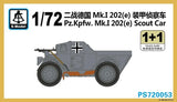 S-Model PS720053 1/72 Pz.Kpfw. Mk.I 202(e) Scout Car Model