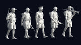 1/35 Scale WwII British Australia Soldiers 5 Figures Model Resin Printed Model