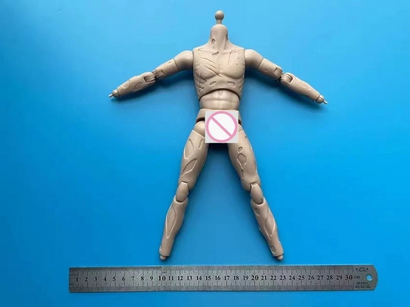 1/6 Scale Muscle Solider Flexible Male Figure Body Damaged ver For 12" doll Model