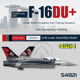 Great Wall S4821 1/48 F-16DU+ Rsaf Usaf 30th Partnership 2023 Limited Model Kit Model