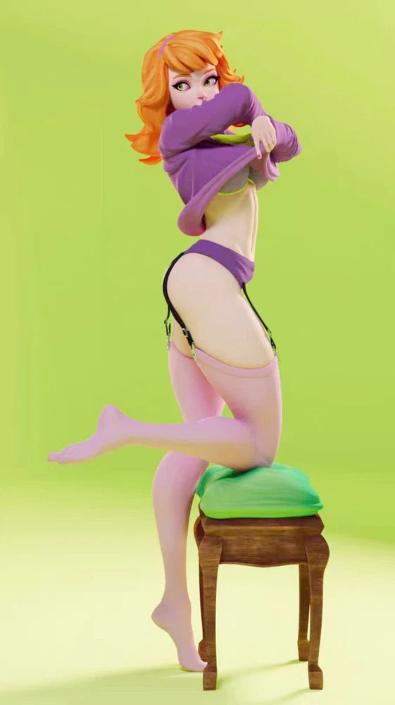 1/24 resin figures model Fantasy Comics Girl 3D Printing unassembled unpainted Model