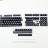 Black ON White WOB MOA Profile Dye Subs PBT Keycap Set - 129 Keys Model