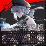 Wuthering Waves Sanhua Keycap PBT Sublimation Cherry MX 108 Keys For Keyboards Model