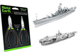 Fascinations Tool Set, ICONX Missouri (BB-63) & USS Theodore Roosevelt Model Kit Model