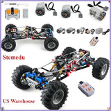 4WD RC Car Chassis Building Kit with Motor Power Functions Suspension Shocks US Model