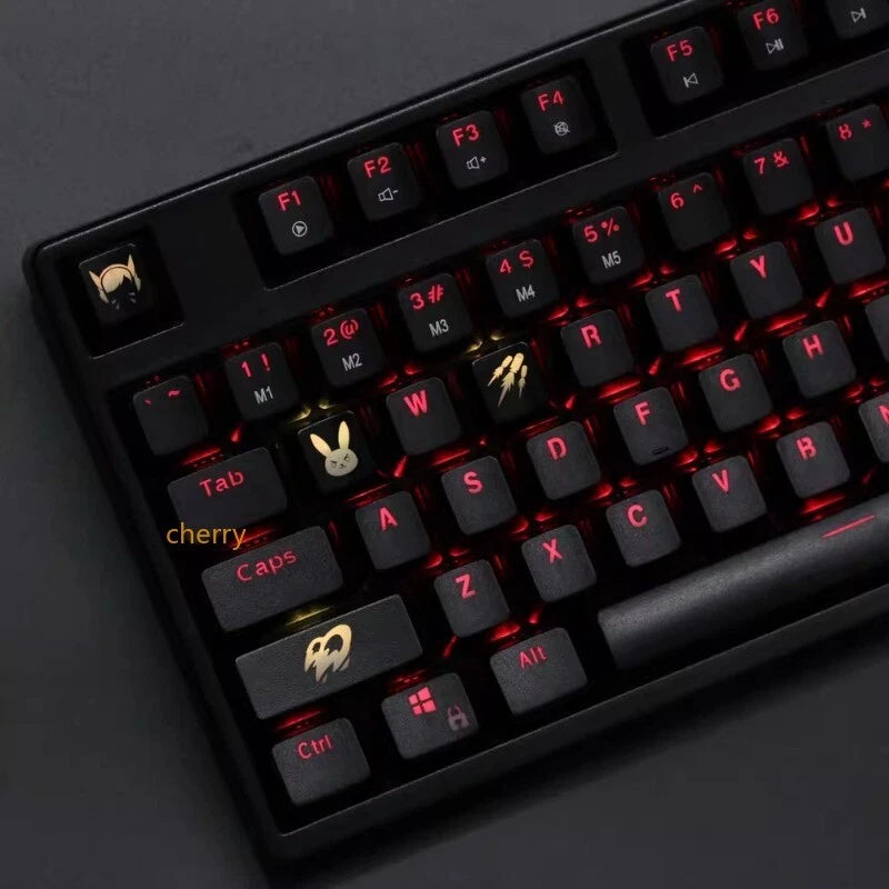 OW Watchman Angel Hero Mechanical Keyboard Personalized Transparent Skill Keycap Model