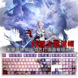 Wuthering Waves Hiyuki 108 Keycaps Dye-sub PBT keycap New for Cherry MX Keyboard Model