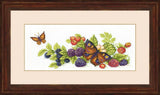 DIY Counted Cross Stitch Kit "Yield of berries" 9.8x4.3 in / 25.0x11.0 cm Model