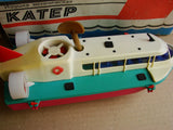 Ukrainian Soviet USSR Vintage 80s model toy boat mechanical +box Model