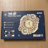ROKR Time Art DIY 3D Model Craft Kit Mechanical 3D Wooden Puzzle Gear Wall Clock Model