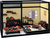 DIY Dollhouse Kit Japanese lacquerware Shop Miniature House Wood Model kit Model