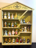 MINT Complete 1985 Franklin Mint The Woodmouse Family Set 25 Mice Display COA Model